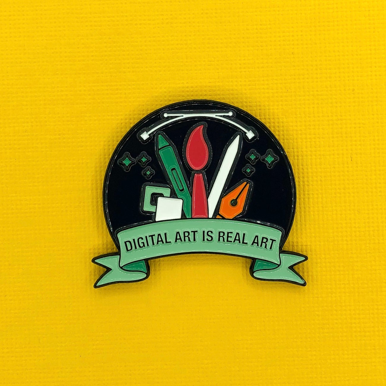 Digital Art Is Real Art Pin