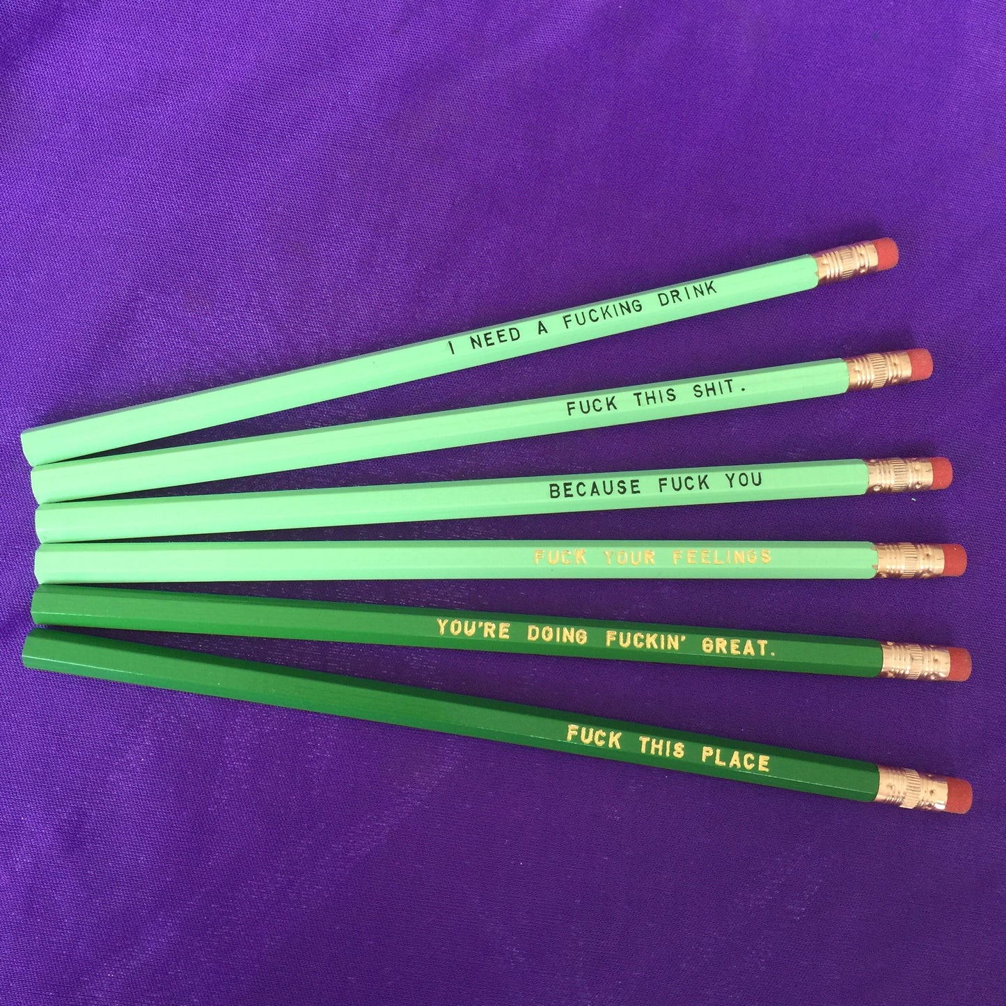 Sweary Pencils - Green