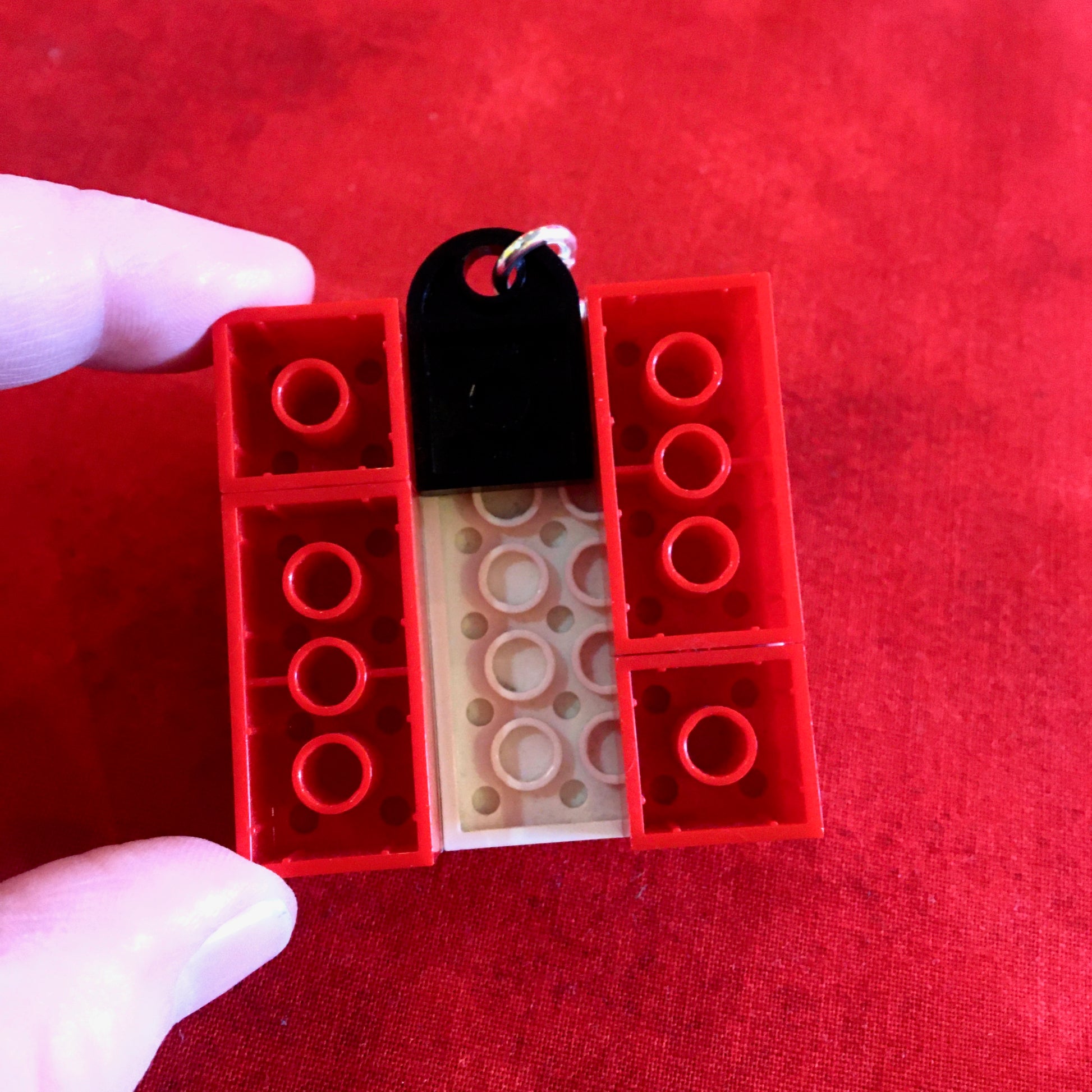Turntable Lego Keychain
