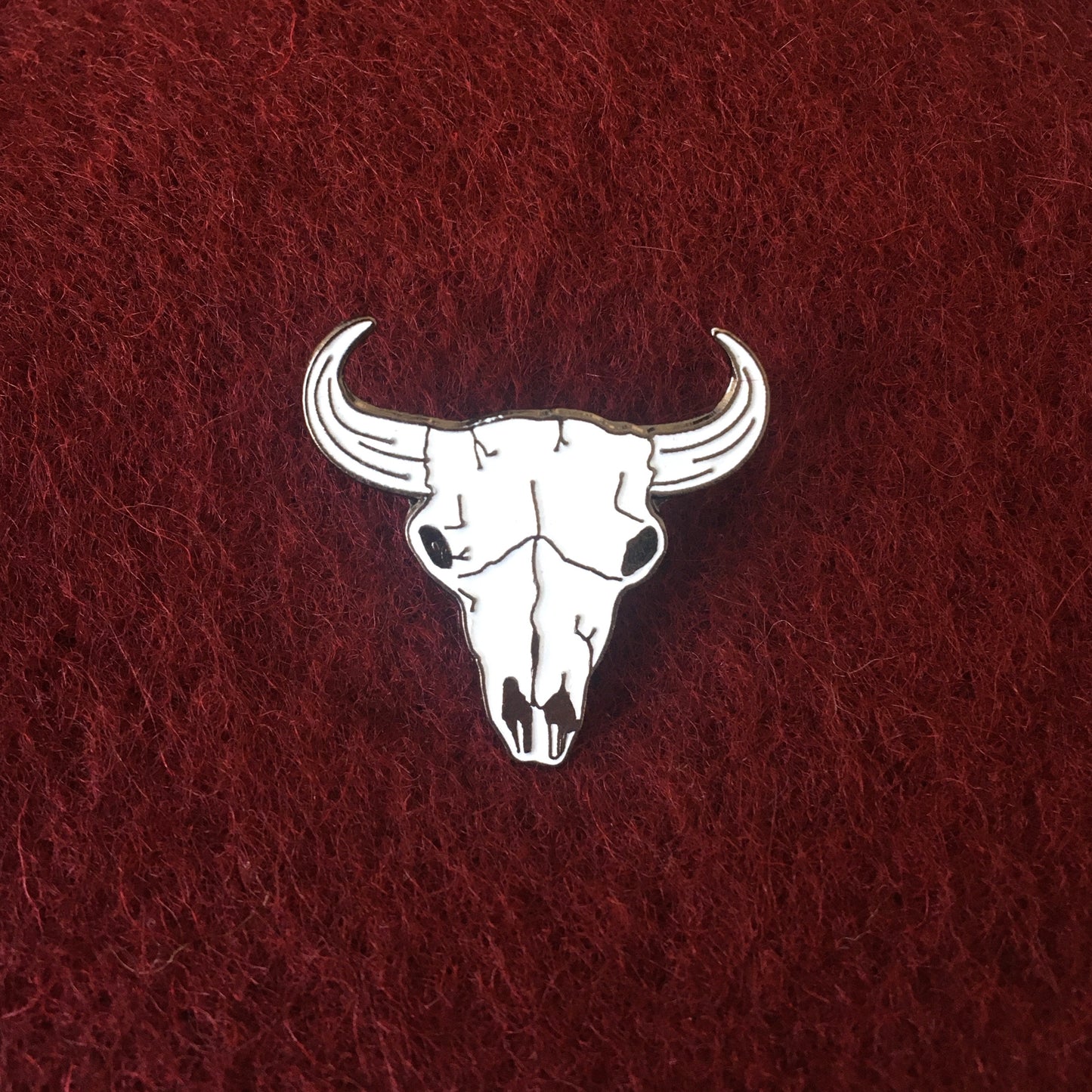 Bull Skull Pin