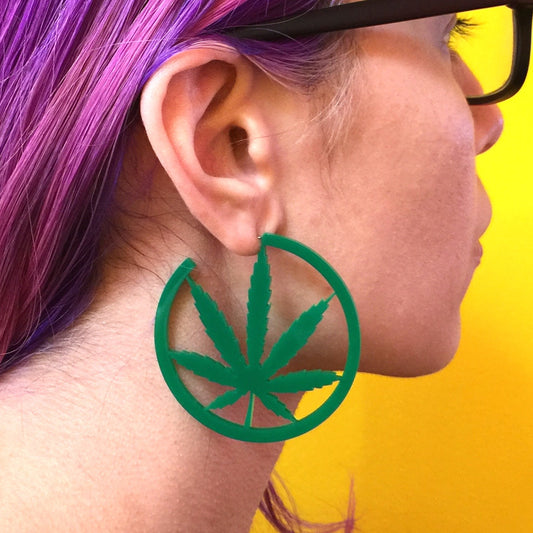 Pot Leaf Earrings