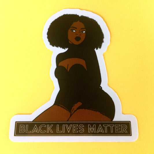 Black Lives Matter Woman Sticker