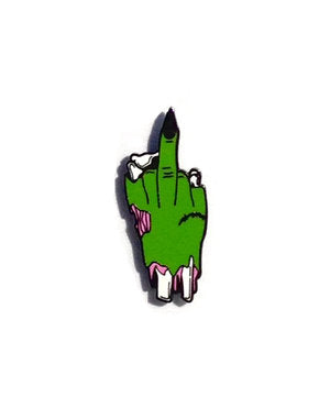 Zombie Middle Finger Pin
