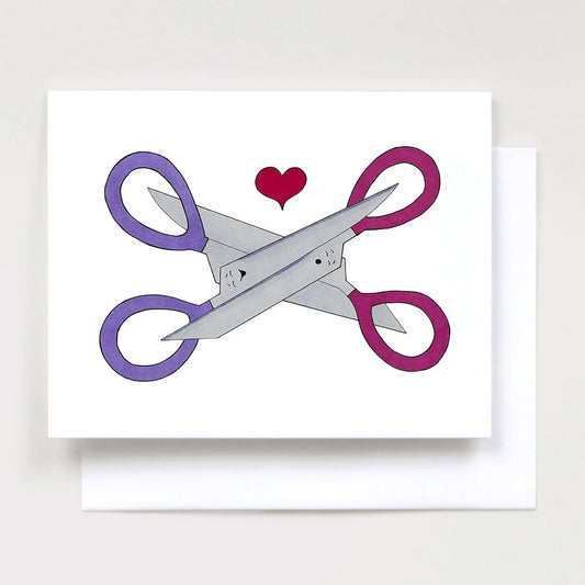 Sapphic Scissors Greeting Card