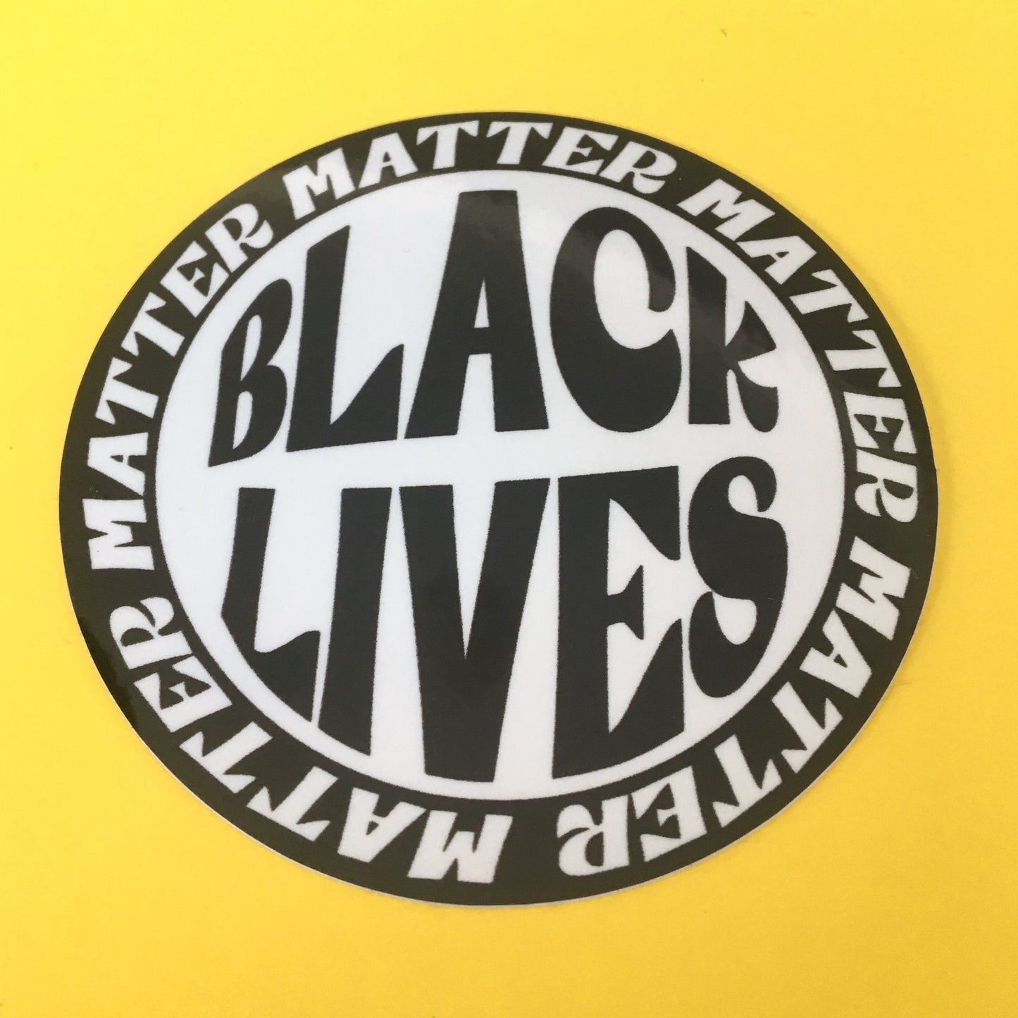 Black Lives Matter Circle Sticker